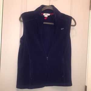 Vineyard Vines Navy Fleece Vest